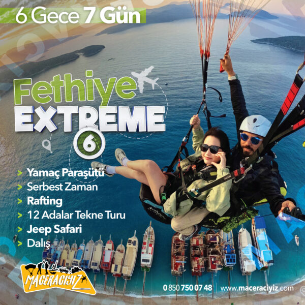 FETHİYE AKTİVİTE TATİLİ 6 GECE 7 GÜN (EXTREME)