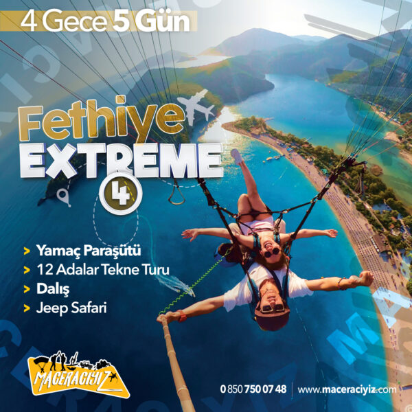 FETHİYE AKTİVİTE TATİLİ 4 GECE 5 GÜN (EXTREME)