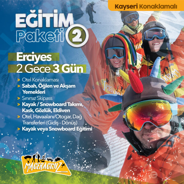 Erciyes Eğitim Paketi (2 Gece 3 Gün)