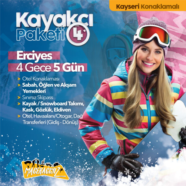 Erciyes Kayakçı Paketi (4 Gece 5 gün)