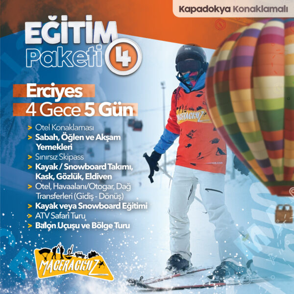 Erciyes Eğitim Paketi (4 Gece 5 Gün)